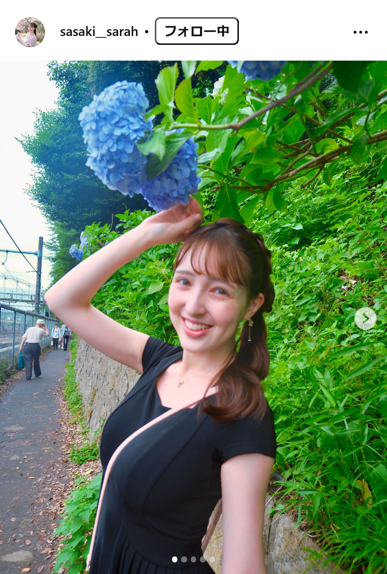 佐々木沙羅アナのインスタグラムから