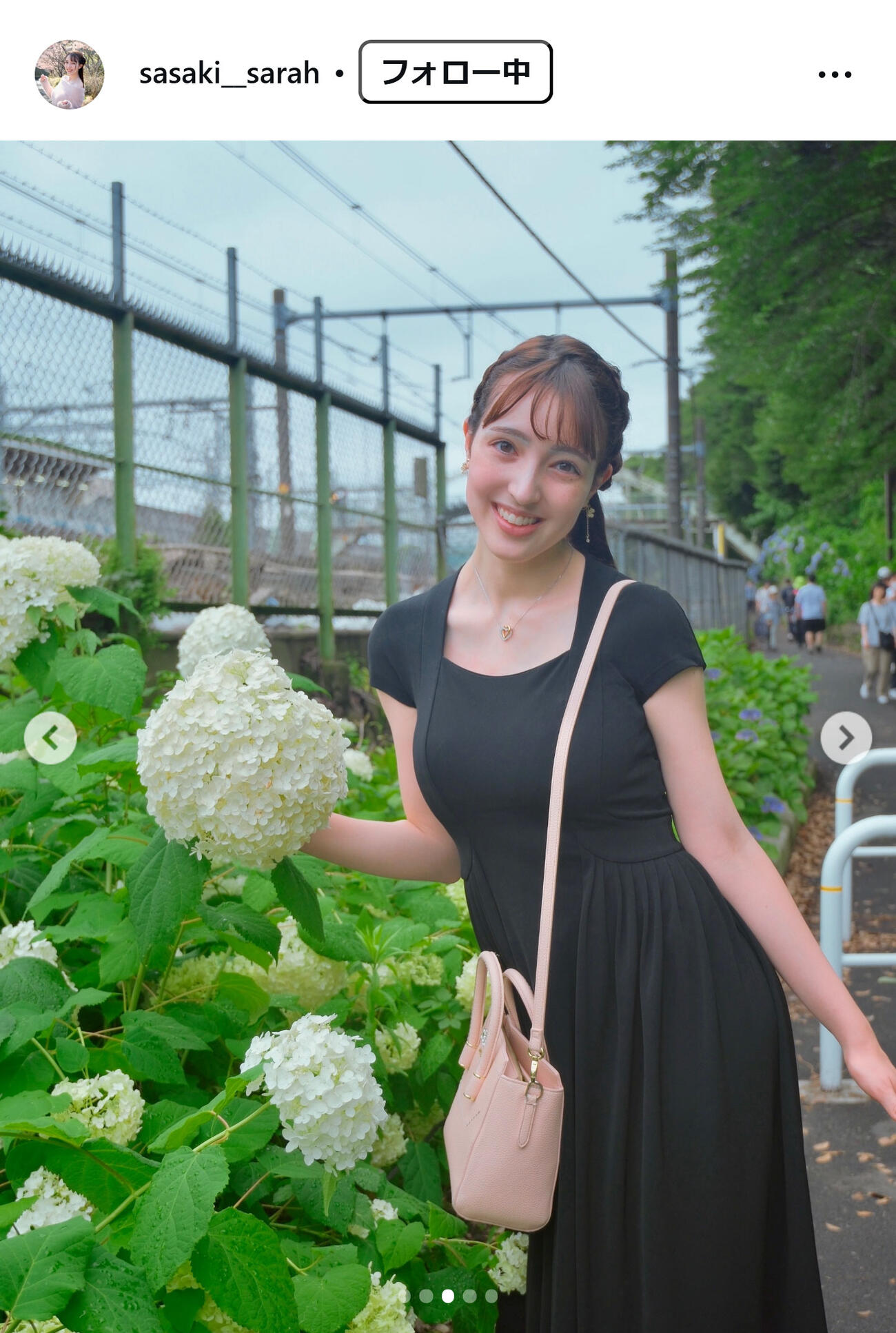 佐々木沙羅アナのインスタグラムから