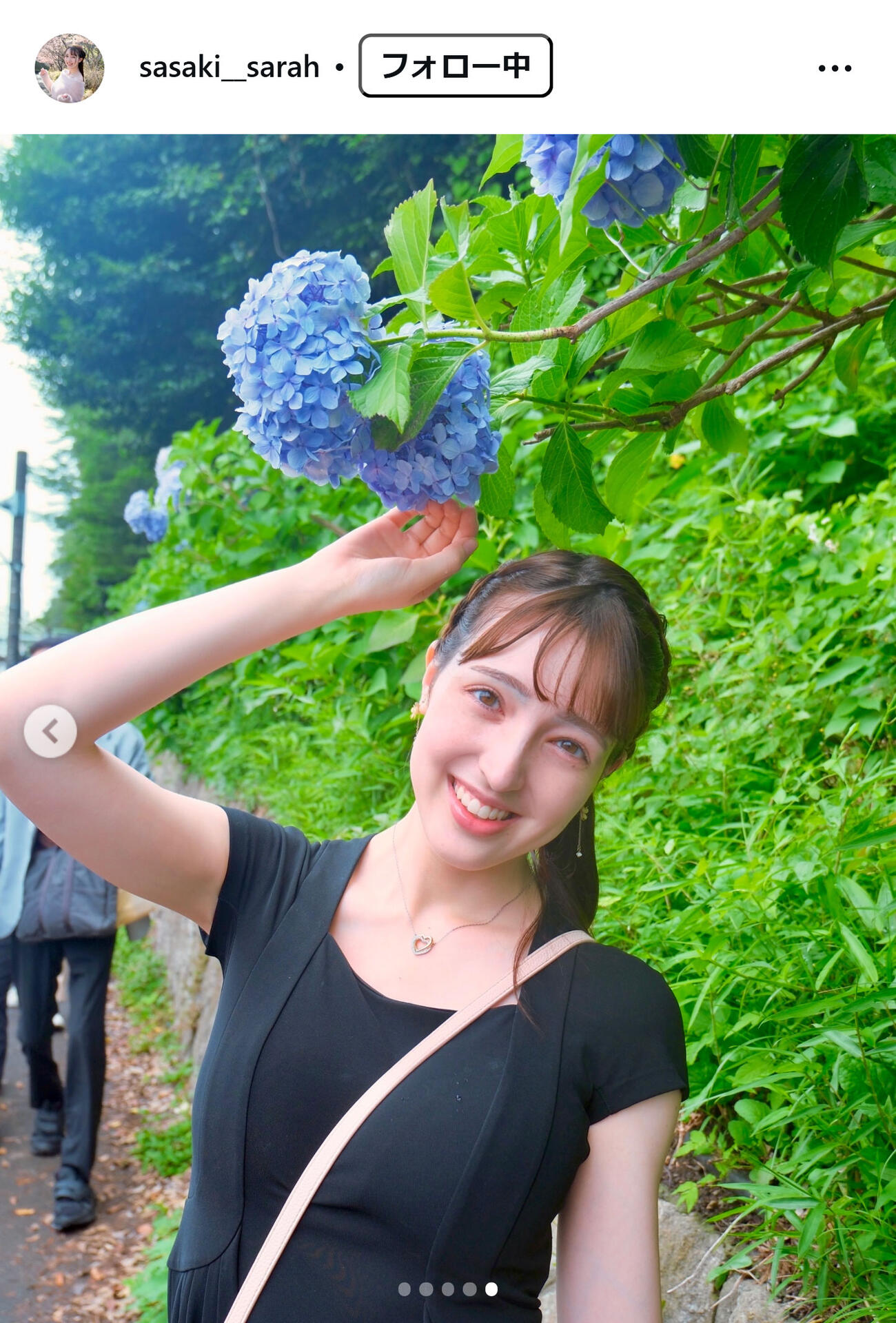 佐々木沙羅アナのインスタグラムから