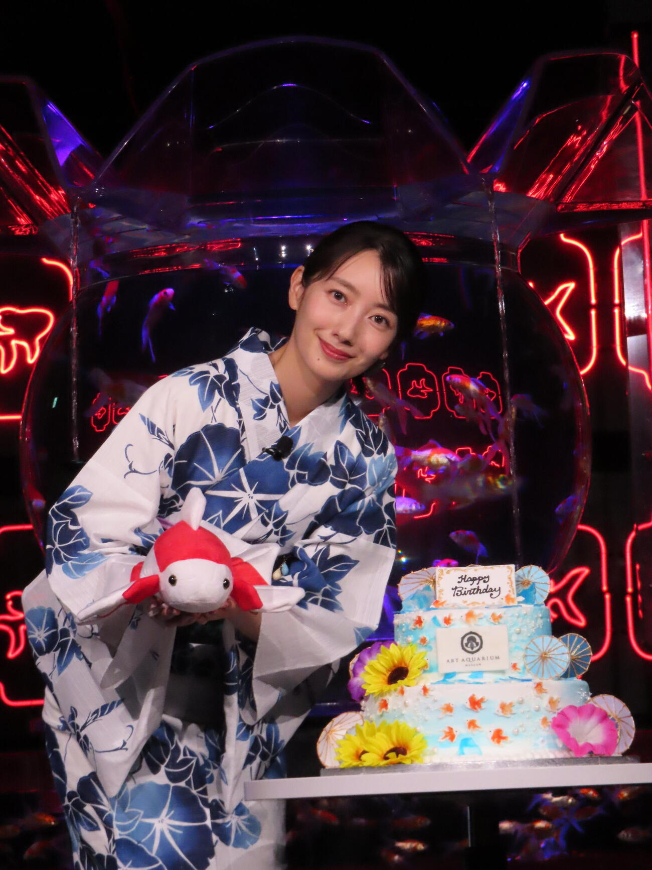 「夏のアートアクアリウム2026」開催記念イベントに登壇した波瑠（撮影・鎌田良美）