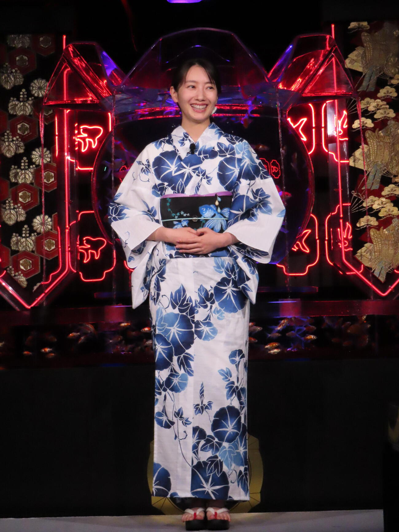 「夏のアートアクアリウム2026」開催記念イベントに登壇した波瑠（撮影・鎌田良美）