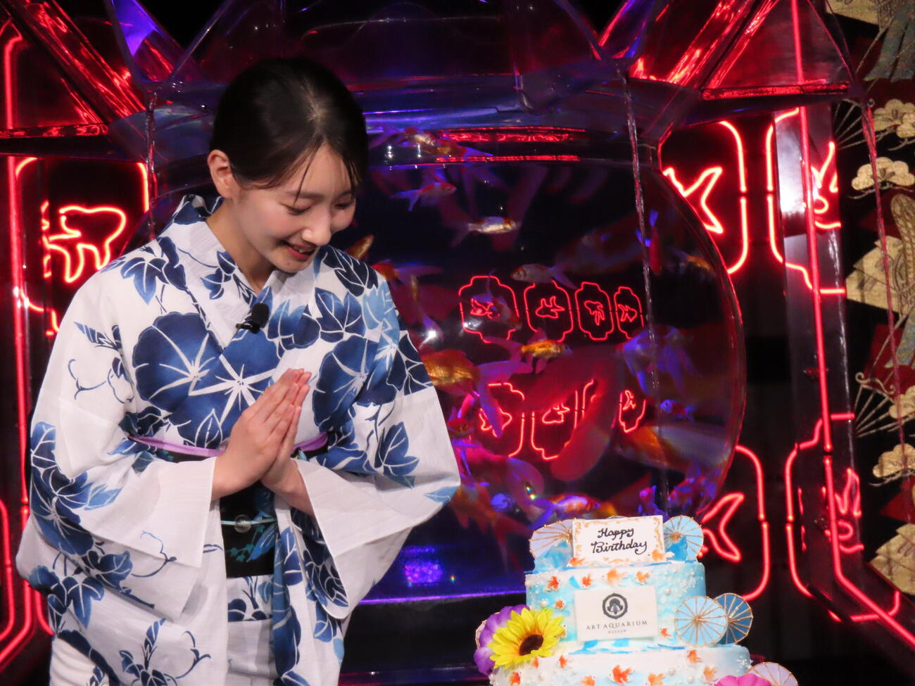 「夏のアートアクアリウム2026」開催記念イベントに登壇した波瑠（撮影・鎌田良美）