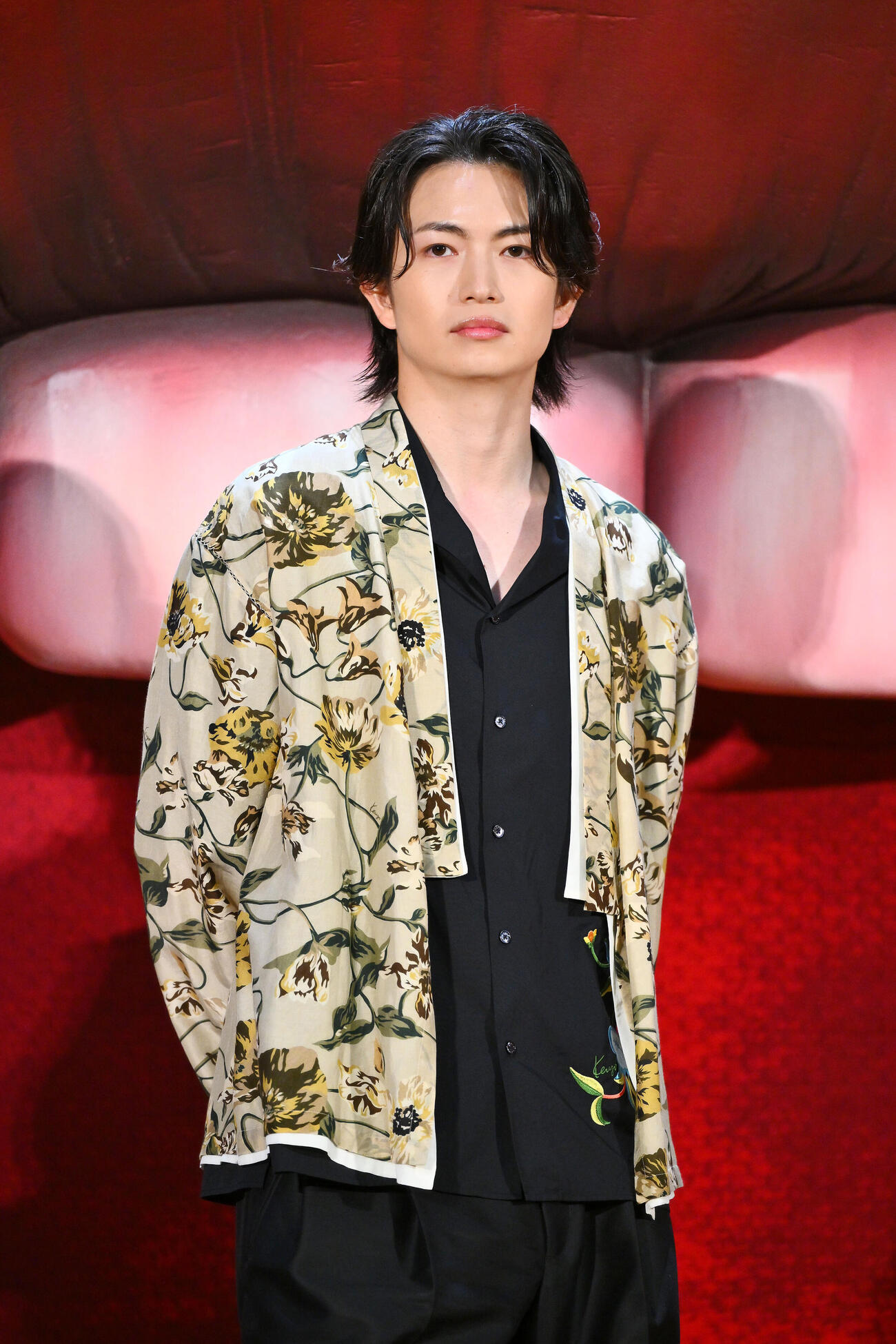 映画「口に関するアンケート」公開直前！学校サプライズイベントに臨む綱啓永（撮影・滝沢徹郎）