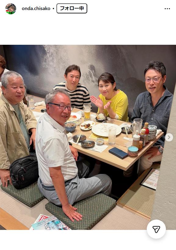 恩田千佐子アナのインスタグラムから
