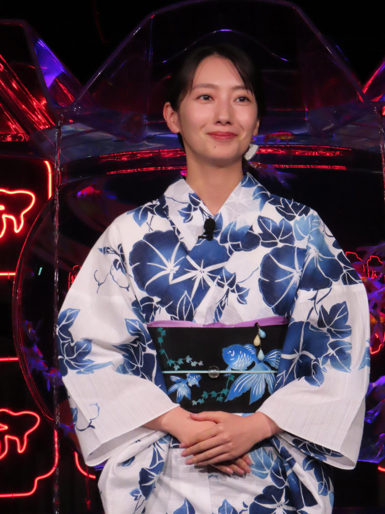 「夏のアートアクアリウム2026」開催記念イベントに登壇した波瑠（撮影・鎌田良美）