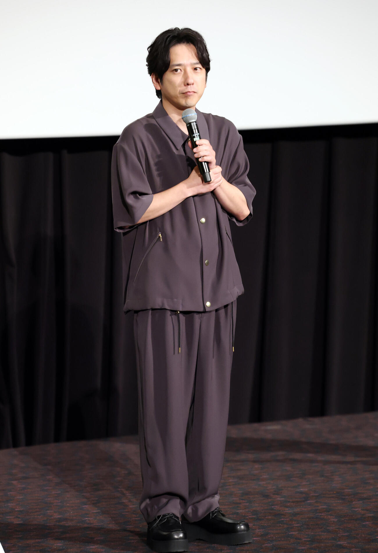 「シークレットシネマ」に登壇したアンバサダーの二宮和也（撮影・宮地輝）