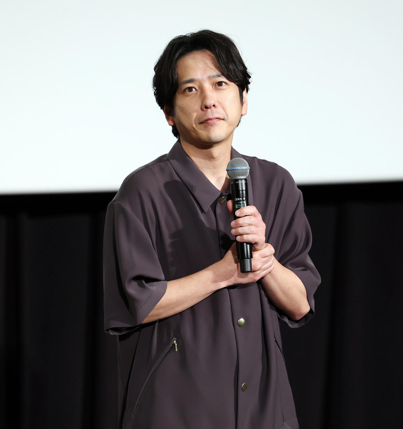 「シークレットシネマ」に登壇したアンバサダーの二宮和也（撮影・宮地輝）
