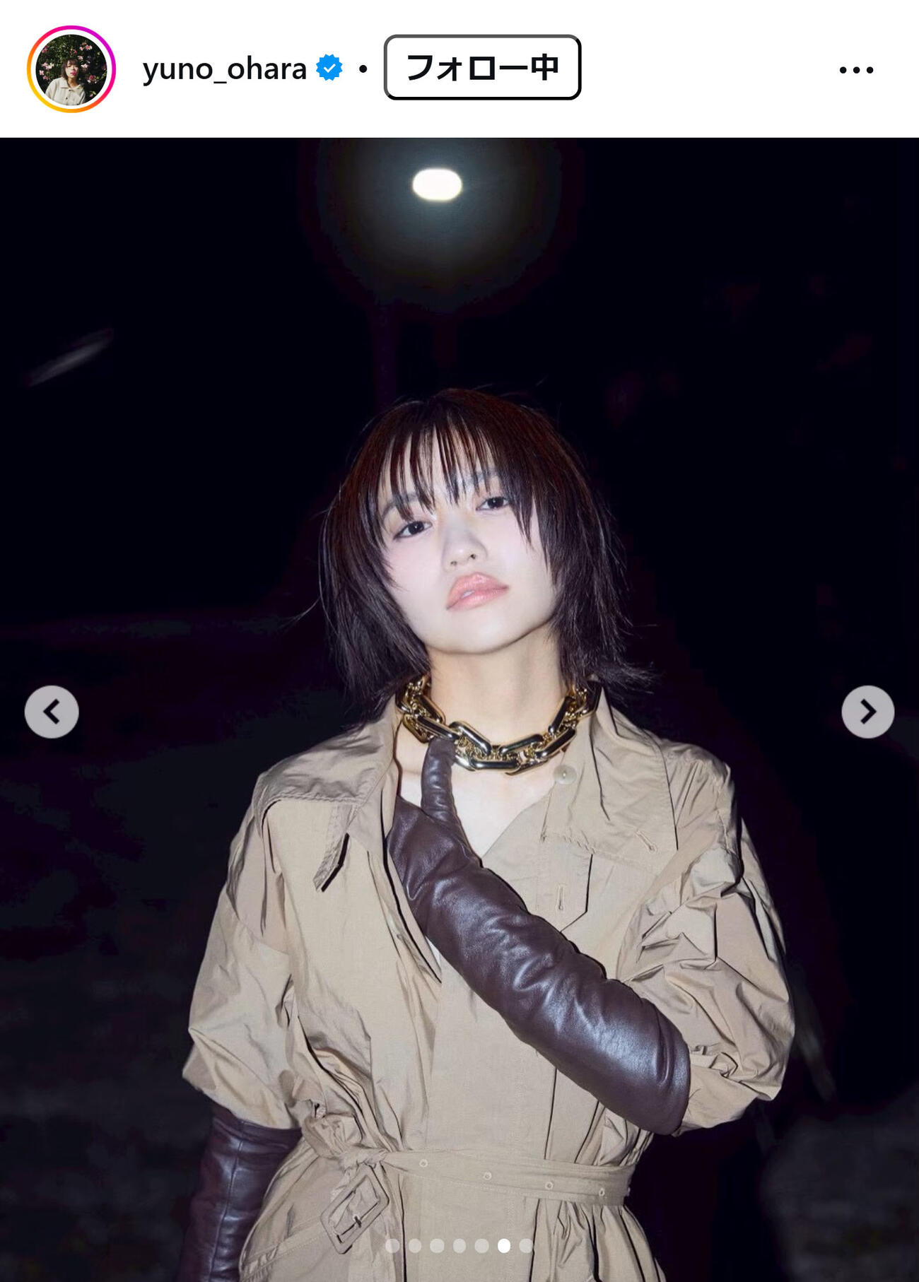大原優乃のインスタグラムから