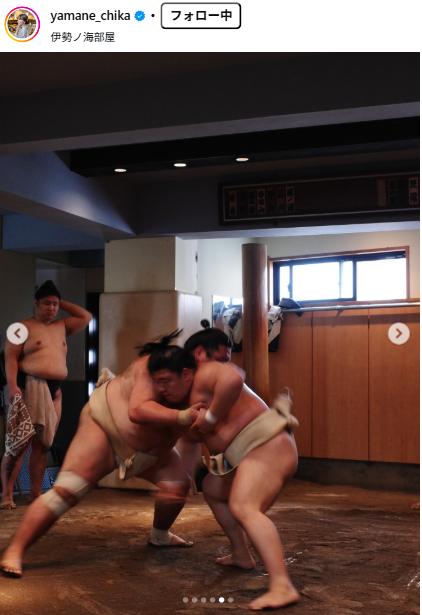 山根千佳のインスタグラムから