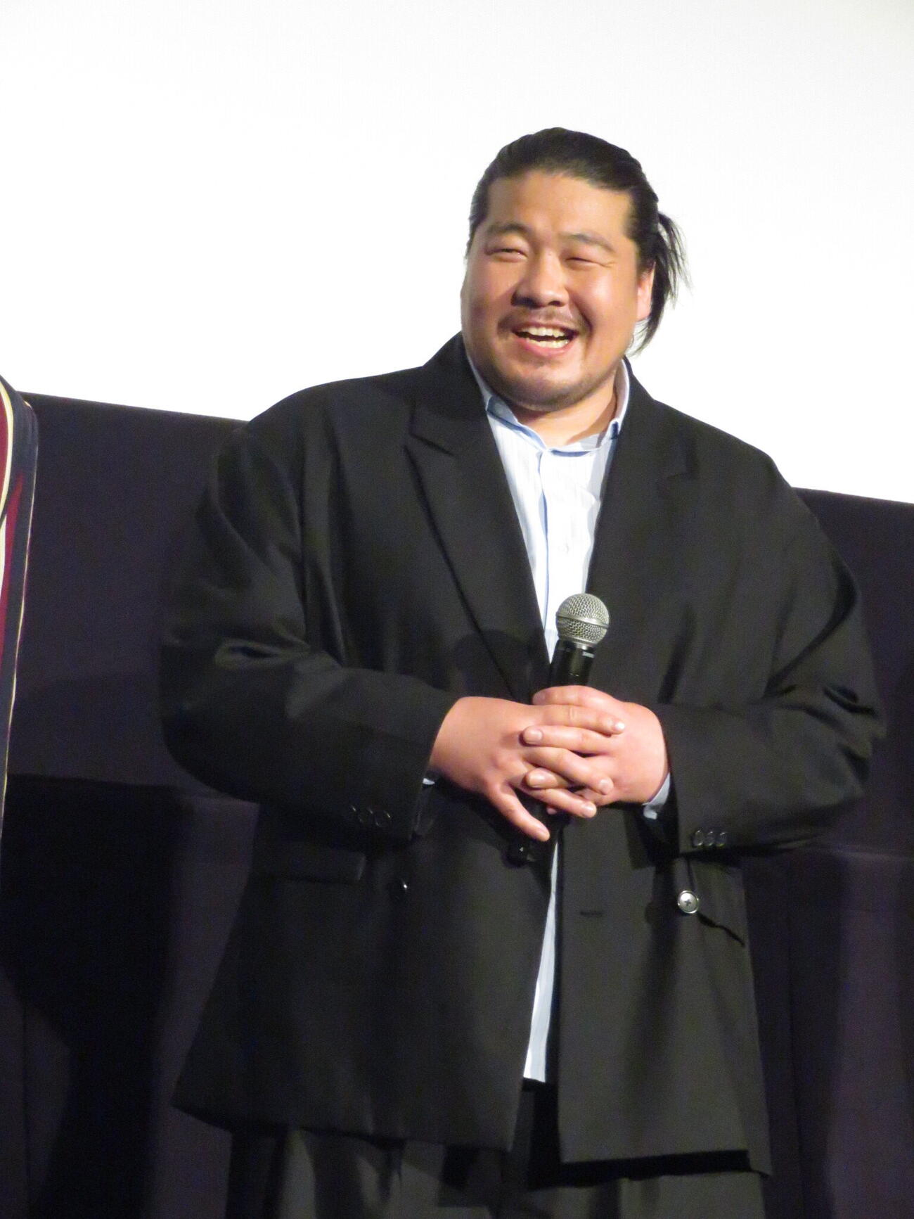 「四月の余白」の舞台あいさつを行った映画初主演の一ノ瀬ワタル