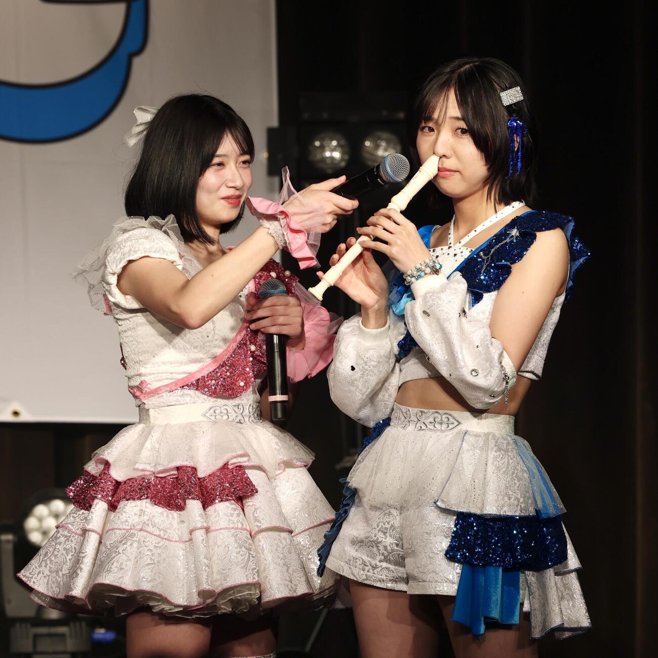 「にきちゃん大結束っ！！春ツアー2026」ツアーファイナル公演でパフォーマンスするアップアップガールズ（2）の鍛治島彩（撮影・宮地輝）