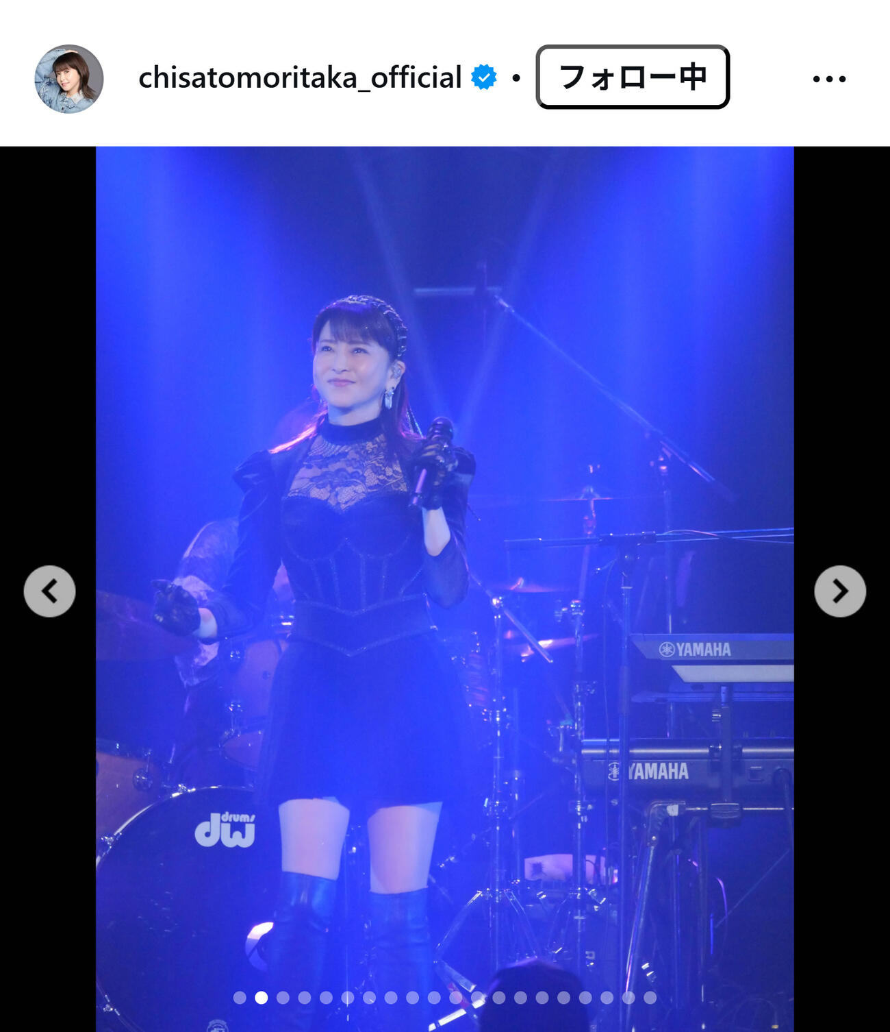 森高千里のインスタグラムから