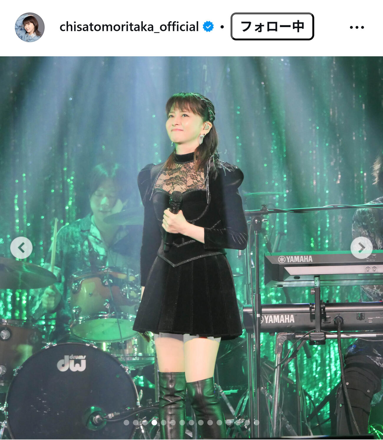 森高千里のインスタグラムから