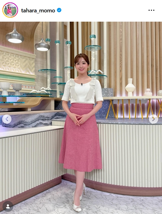 田原萌々アナのインスタグラムから