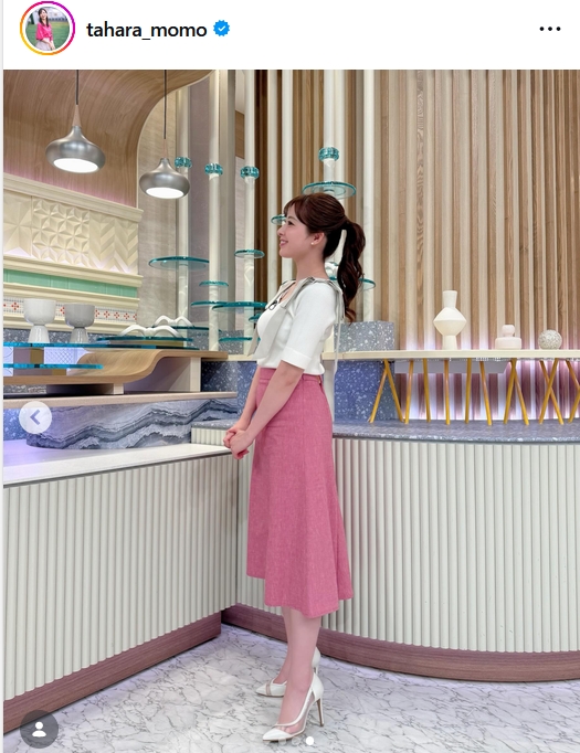 田原萌々アナのインスタグラムから