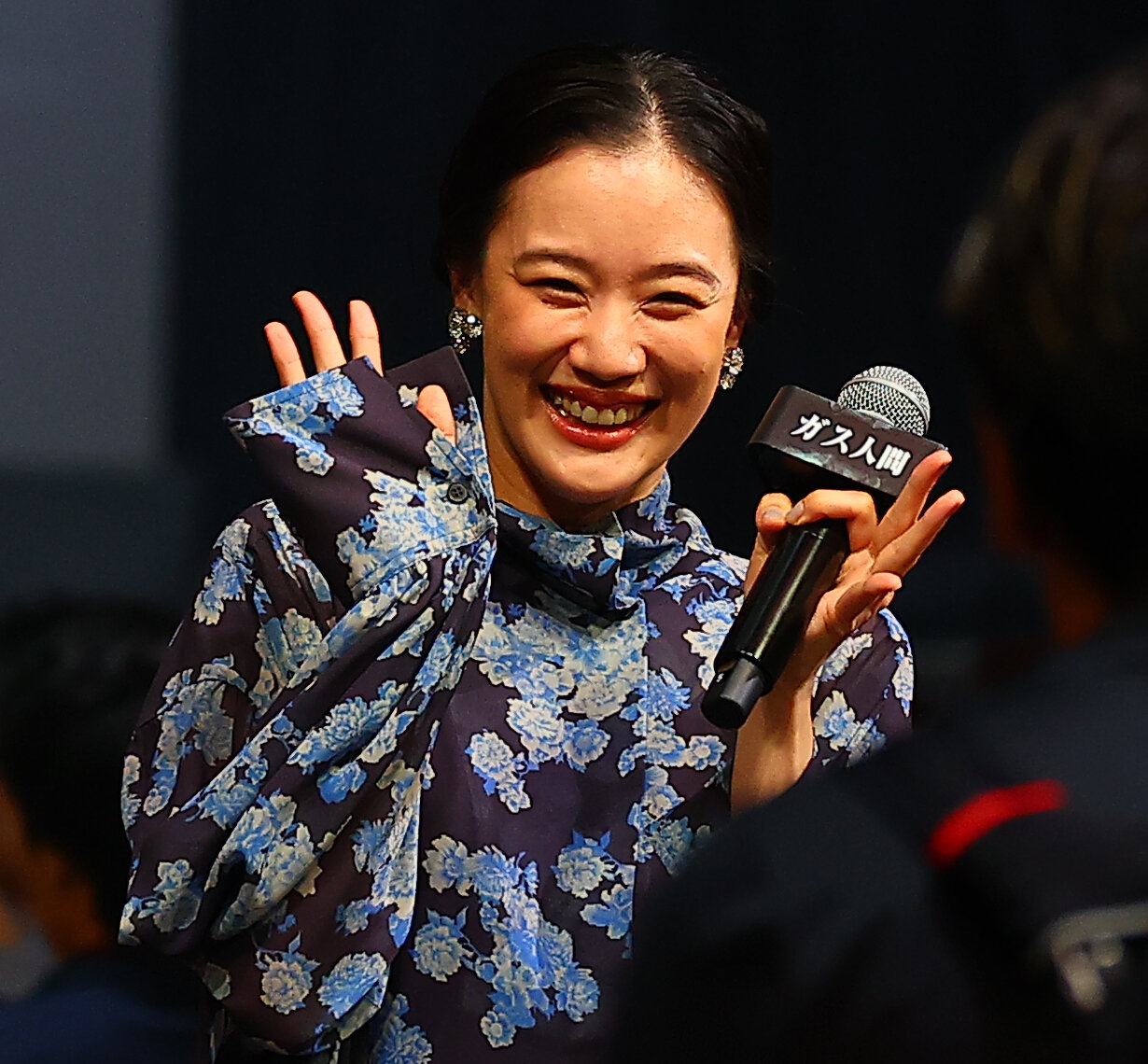 Netflixシリーズ「ガス人間」配信記念イベントに登場した蒼井優（撮影・野上伸悟）