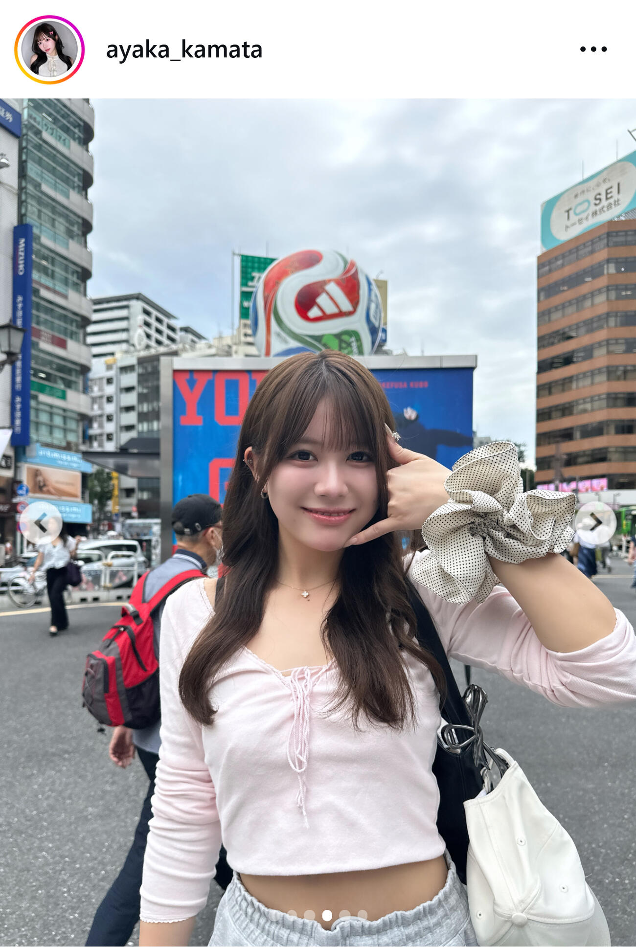 鎌田彩樺のインスタグラムから