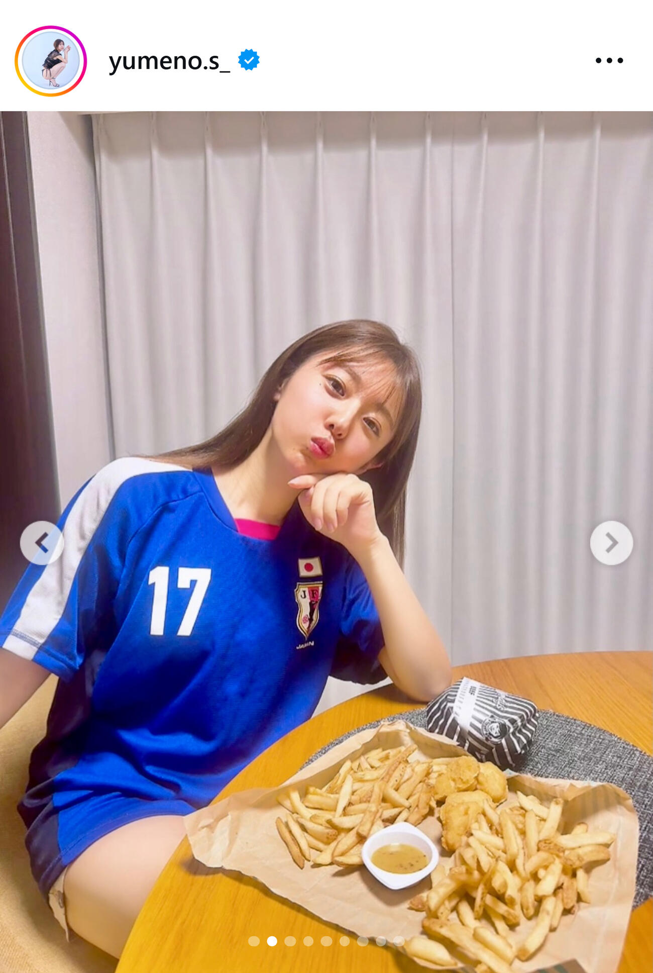 白戸ゆめののインスタグラムから
