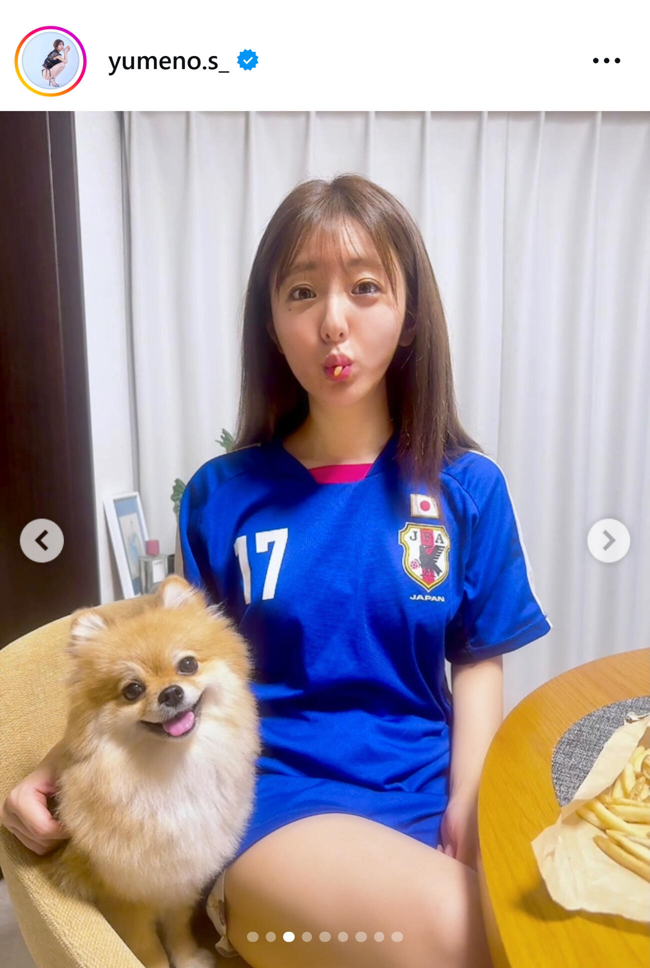 白戸ゆめののインスタグラムから