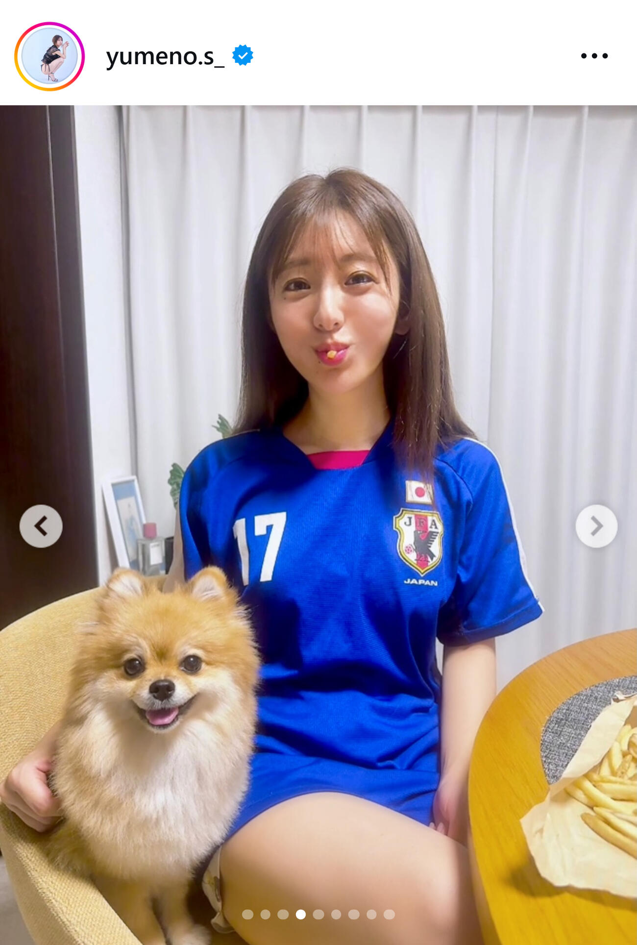 白戸ゆめののインスタグラムから
