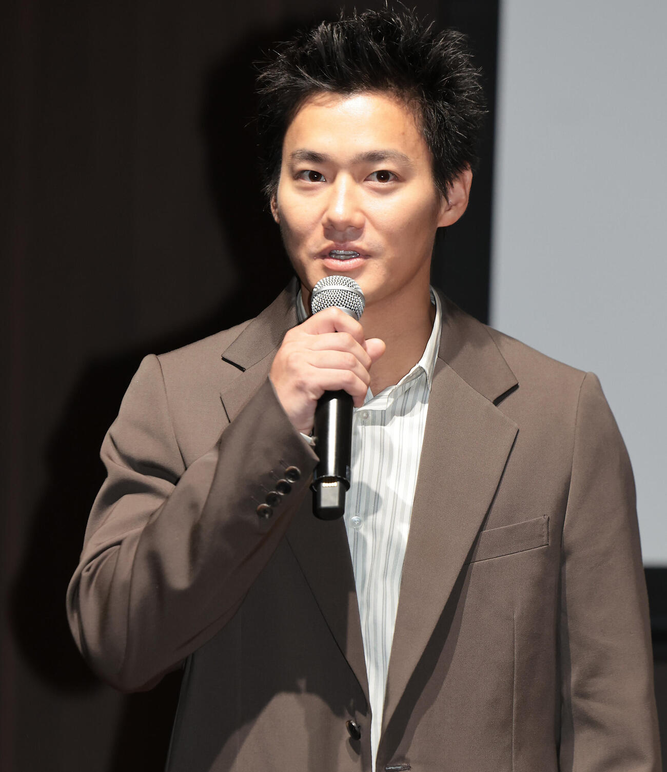 ABCテレビ新ドラマ「マイ・フィクション」制作発表会見に登場した野村周平（撮影・野上伸悟）