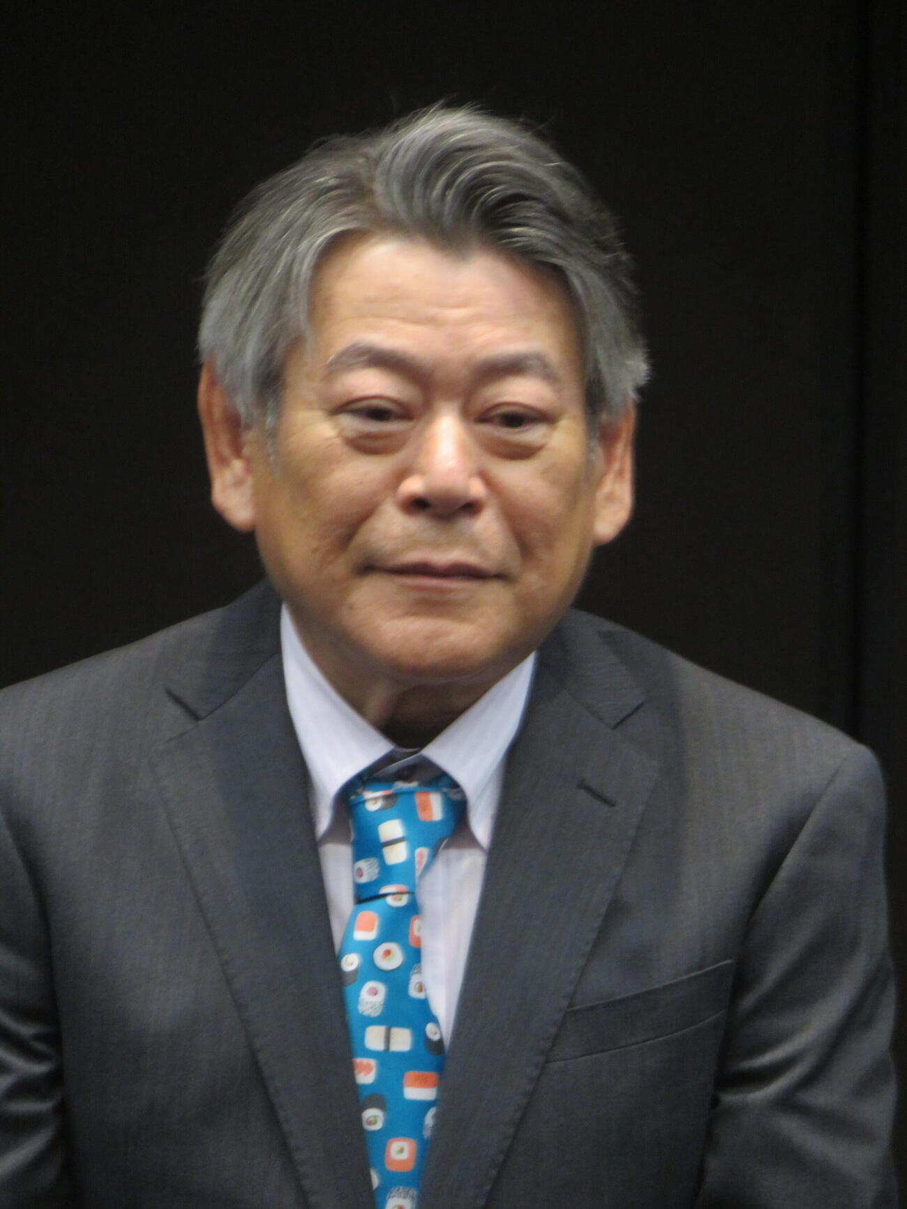 テレビ東京ドラマ「晩酌の流儀5」記者会見に出席したおかやまはじめ（撮影・川田和博）