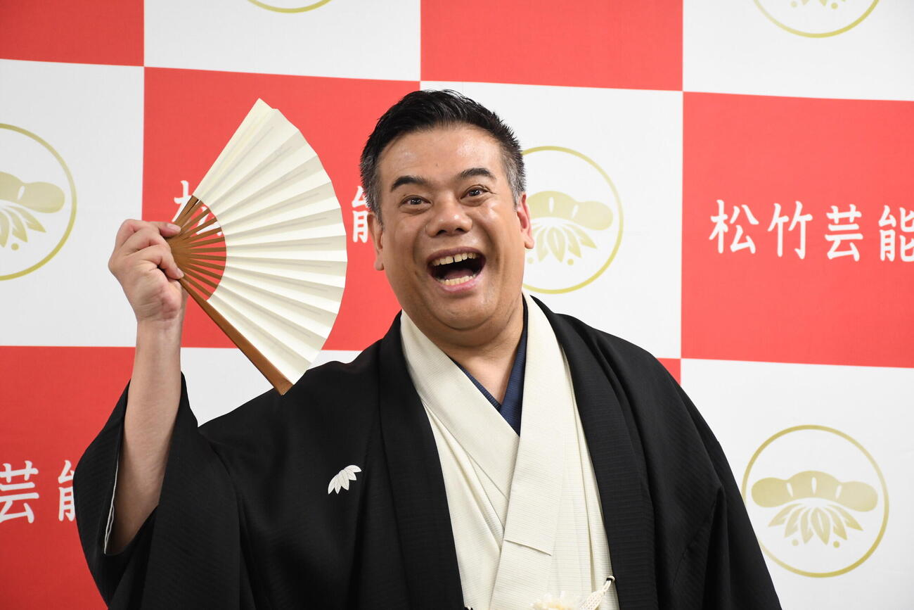 東名阪独演会ツアーへの意気込みを語った笑福亭鉄瓶（撮影・阪口孝志）