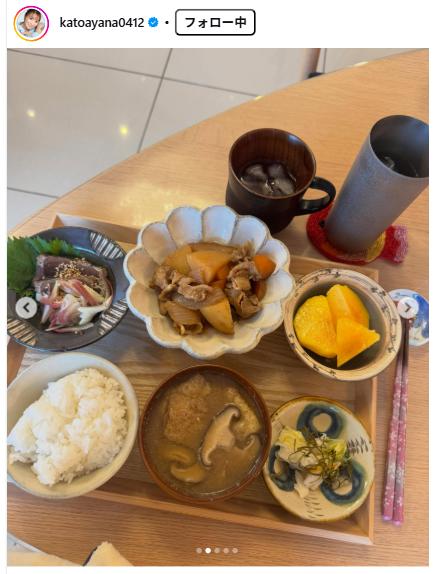 加藤綾菜のインスタグラムから
