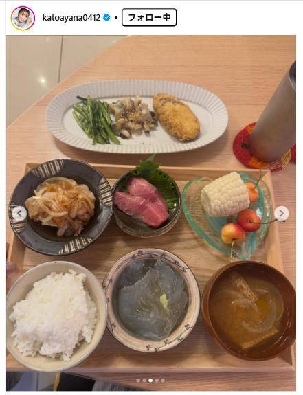 加藤綾菜のインスタグラムから