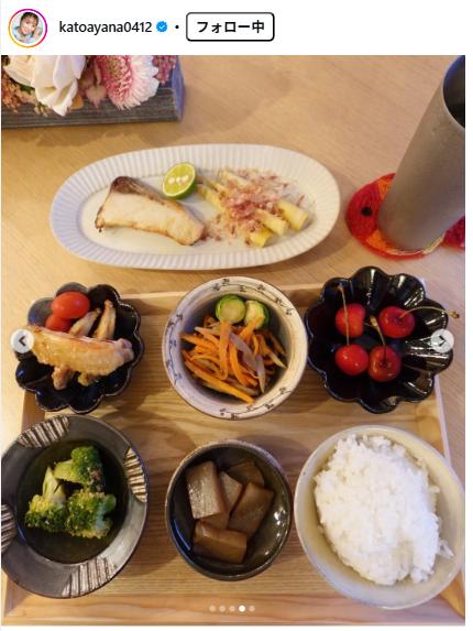 加藤綾菜のインスタグラムから