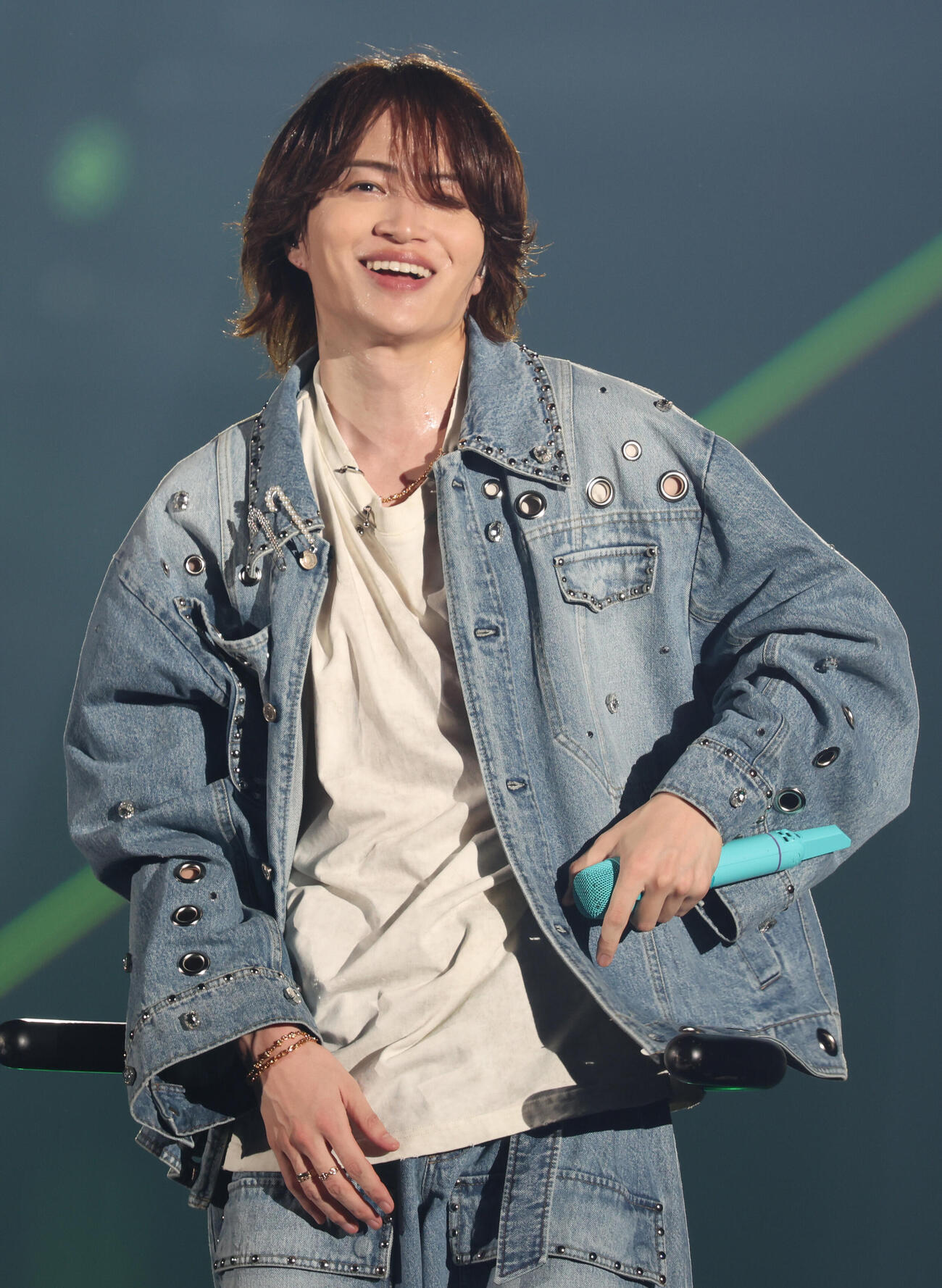 横浜アリーナ公演で熱唱する菊池風磨（撮影・中島郁夫）
