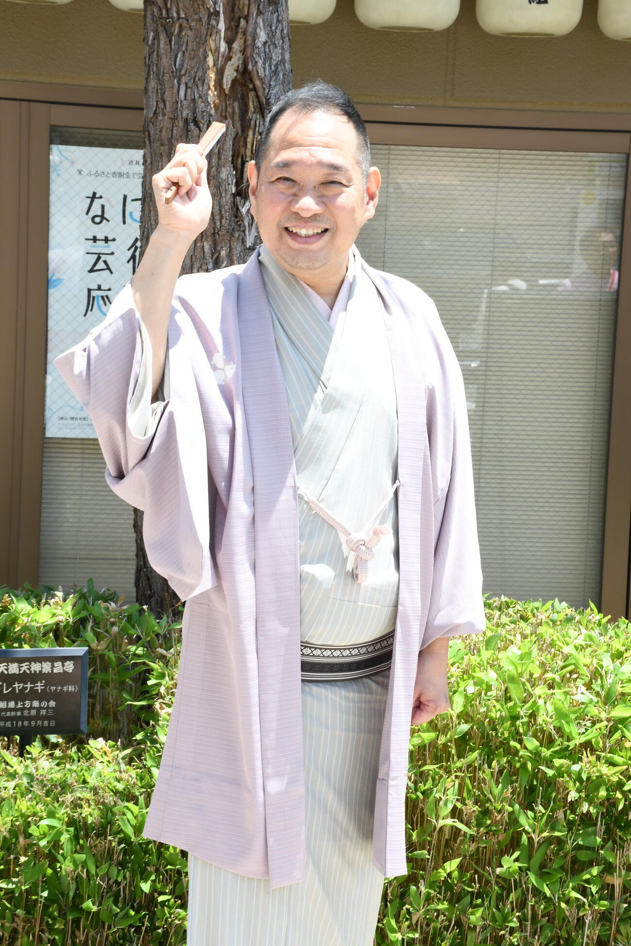 「やさしい日本語落語」会開催会見に出席した桂かい枝（撮影・阪口孝志）