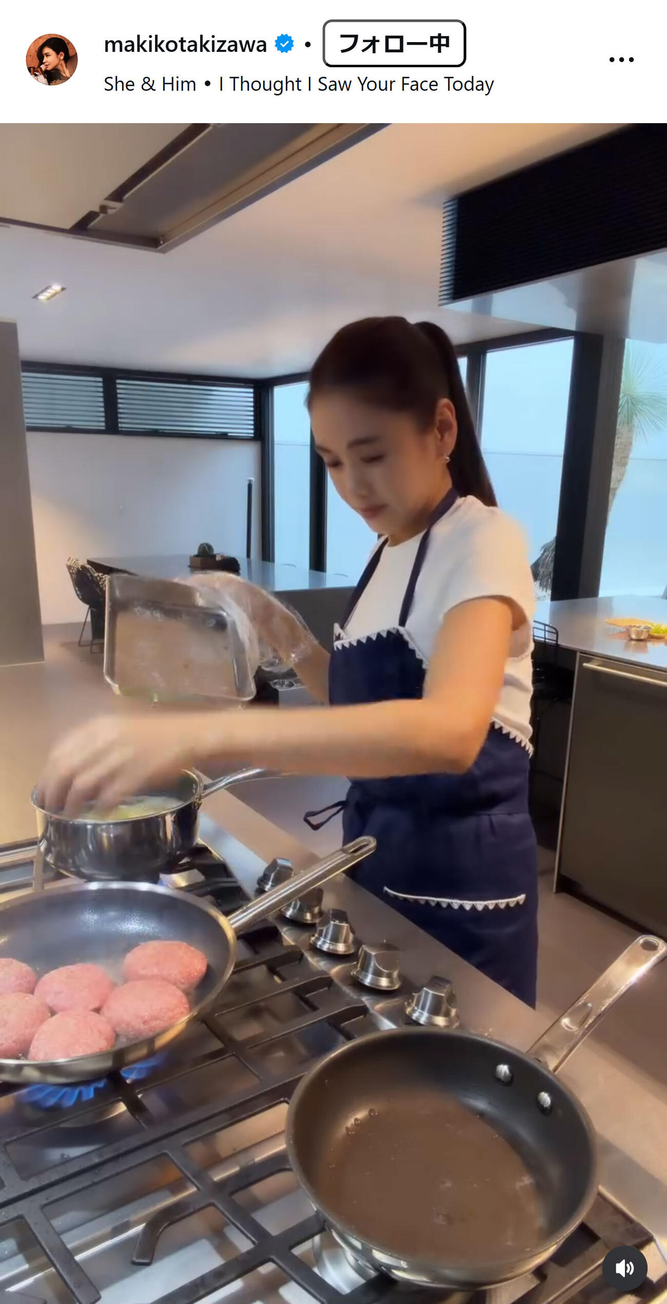 滝沢眞規子のインスタグラムから