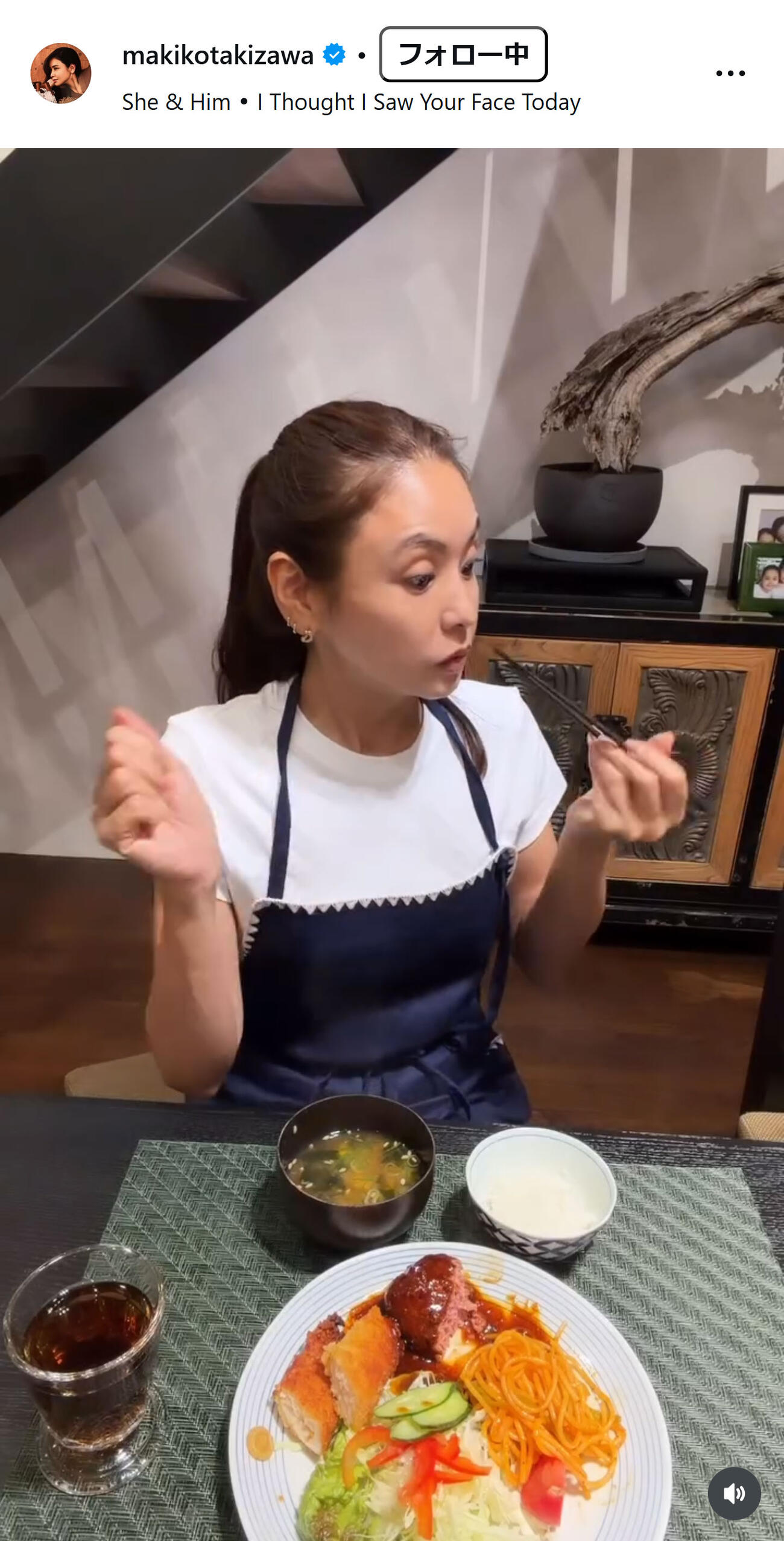 滝沢眞規子のインスタグラムから