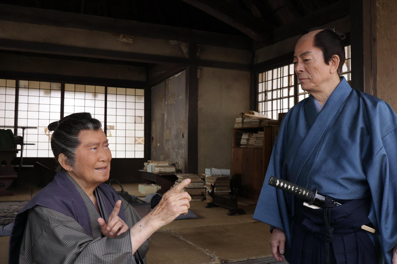 BS朝日「無用庵　隠居修行10」で初共演の里見浩太朗（左）と水谷豊