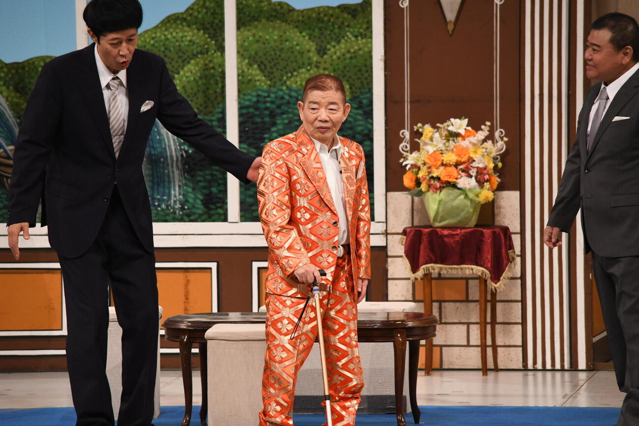 「池乃めだか芸能生活60周年記念～ちっさいおっさん大祭り～」を開催した池乃めだか（撮影・阪口孝志）