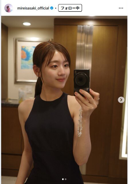 佐々木美玲のインスタグラムから