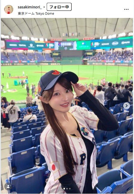 佐々木美乃里のインスタグラムから