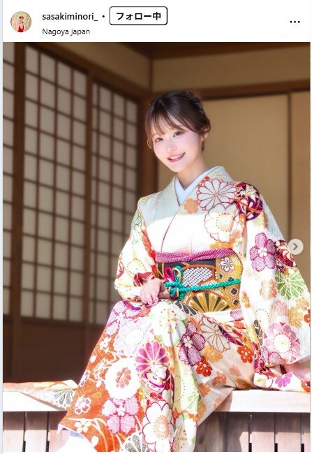 佐々木美乃里のインスタグラムから