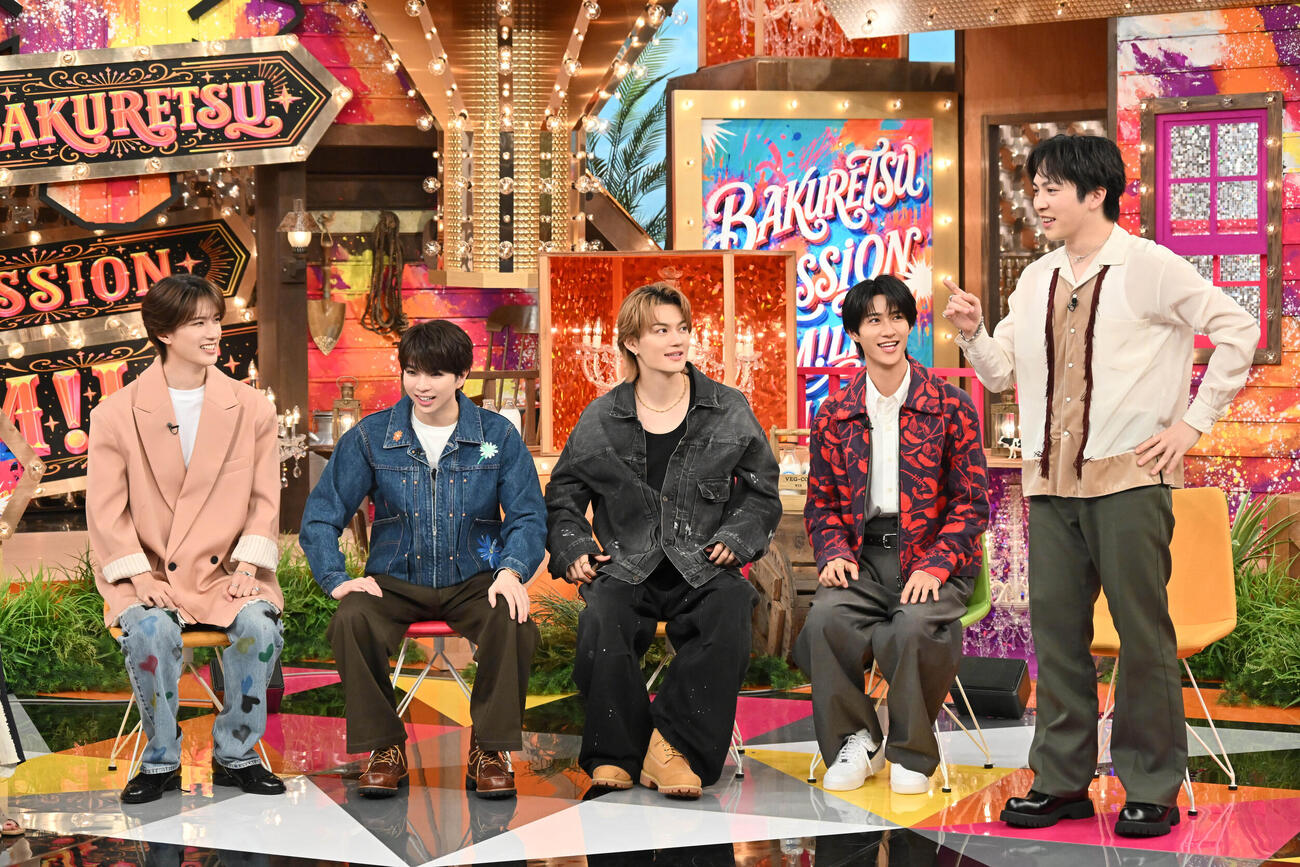 TBS「M！LKの爆裂ミッション」収録の様子（C）TBS
