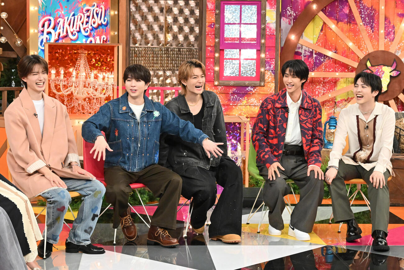 TBS「M！LKの爆裂ミッション」収録の様子（C）TBS
