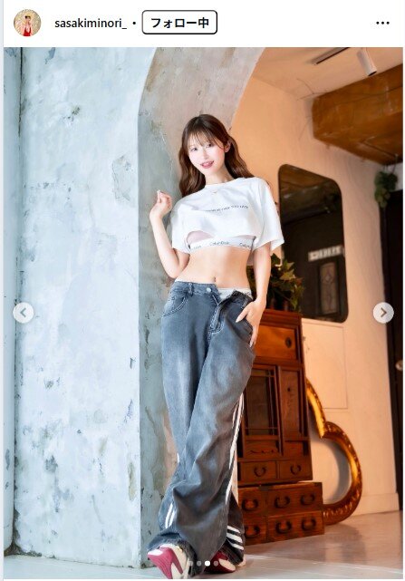 佐々木美乃里のインスタグラムから