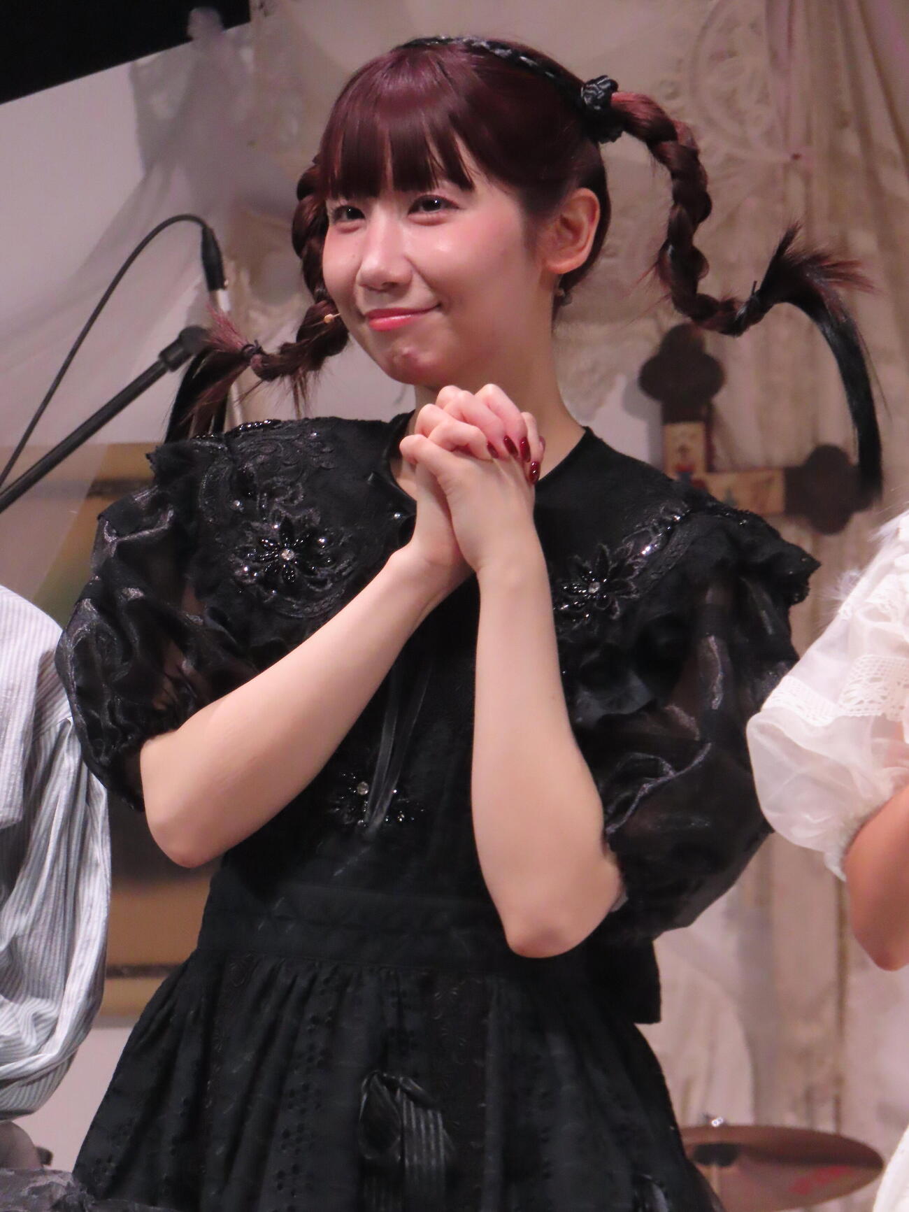 音楽劇「超、Maria」取材会に登壇した根本宗子