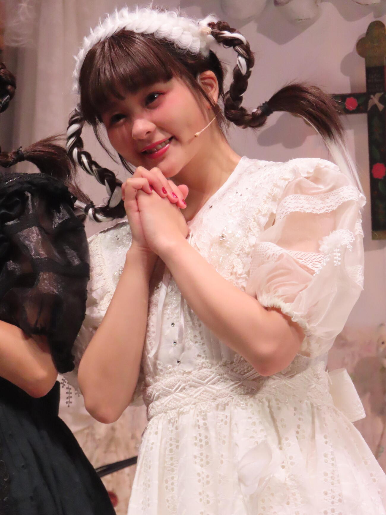 音楽劇「超、Maria」取材会に登壇した田村芽実