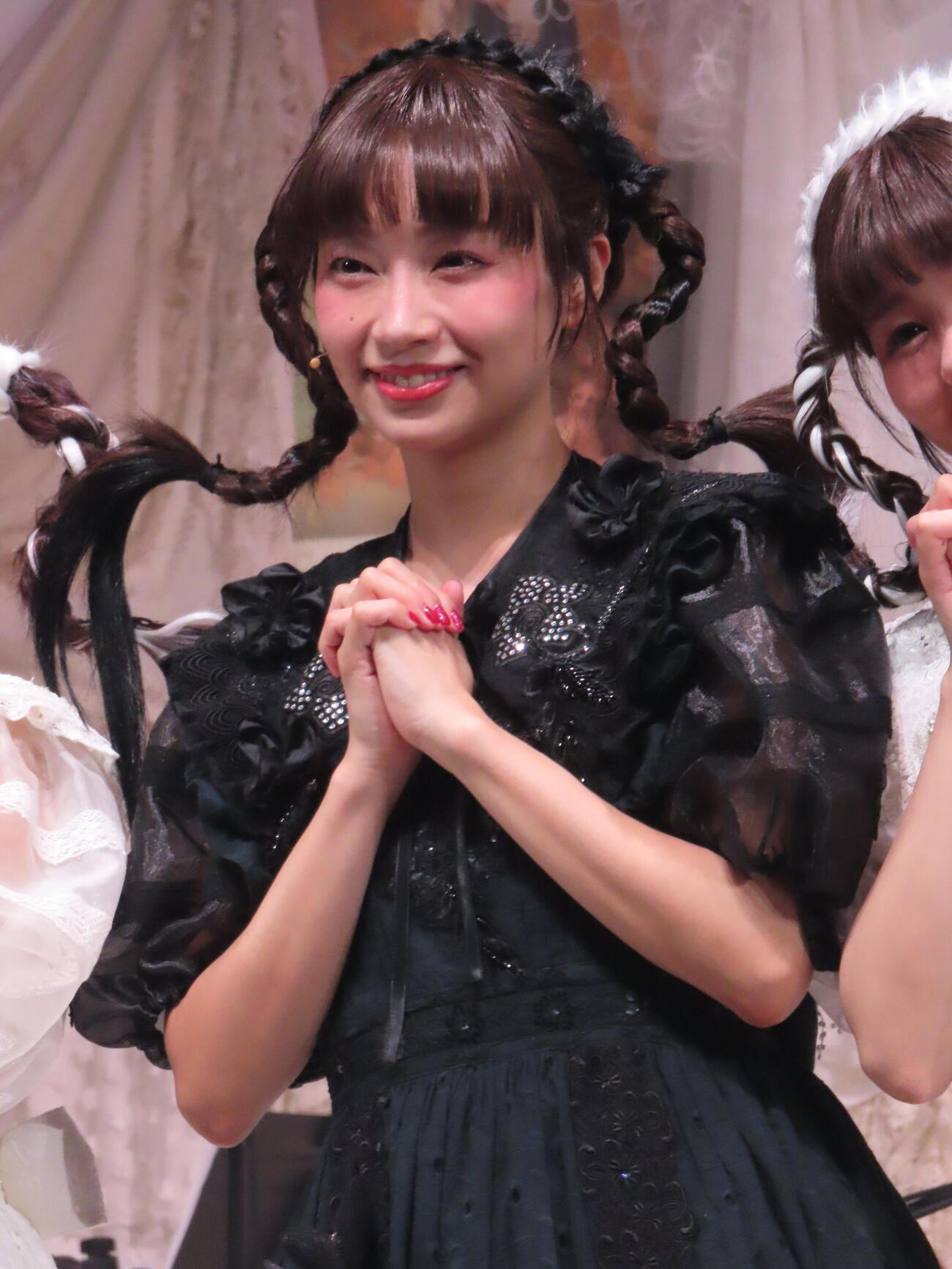 音楽劇「超、Maria」取材会に登壇した清水くるみ