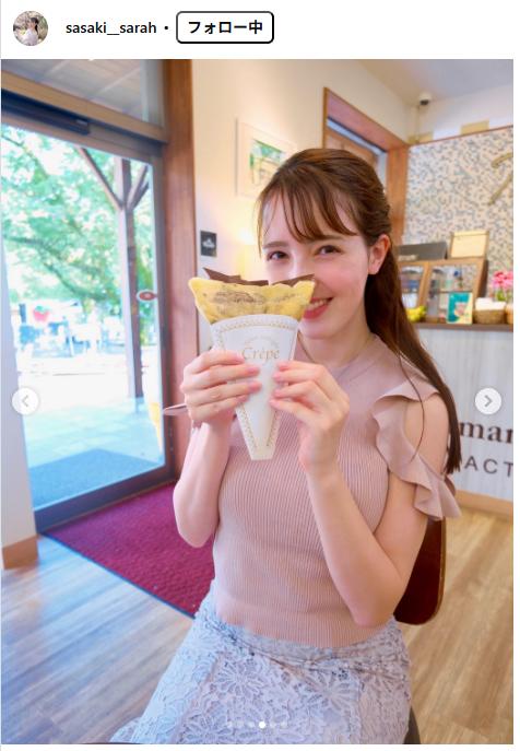佐々木沙羅のインスタグラムから