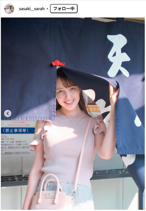 佐々木沙羅のインスタグラムから