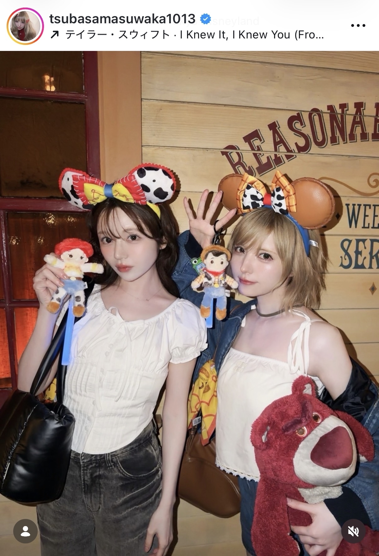  益若つばさのインスタグラムから