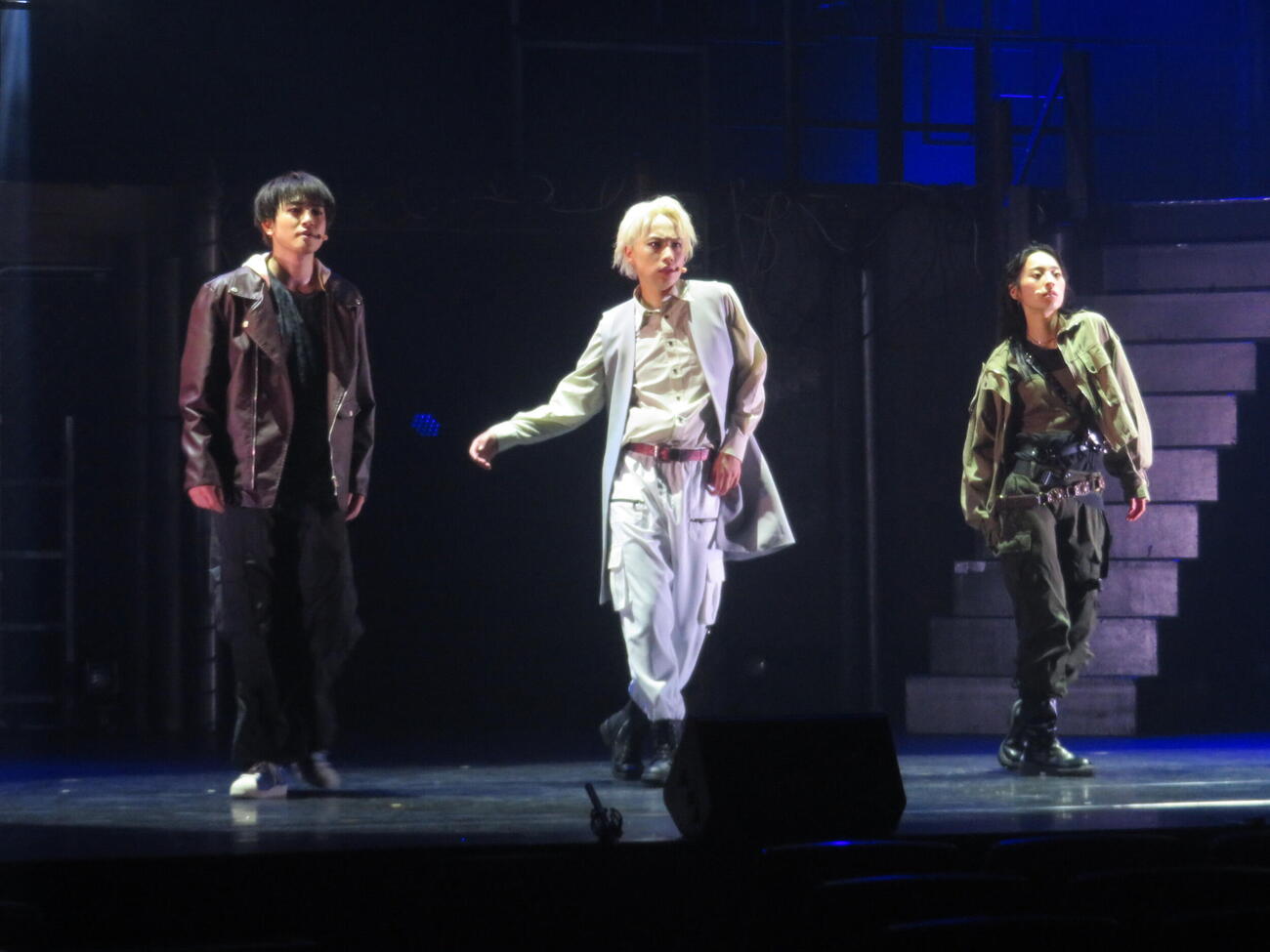 舞台「GINZA MIGHTY GUY」公開舞台稽古のワンシーン（撮影・川田和博）