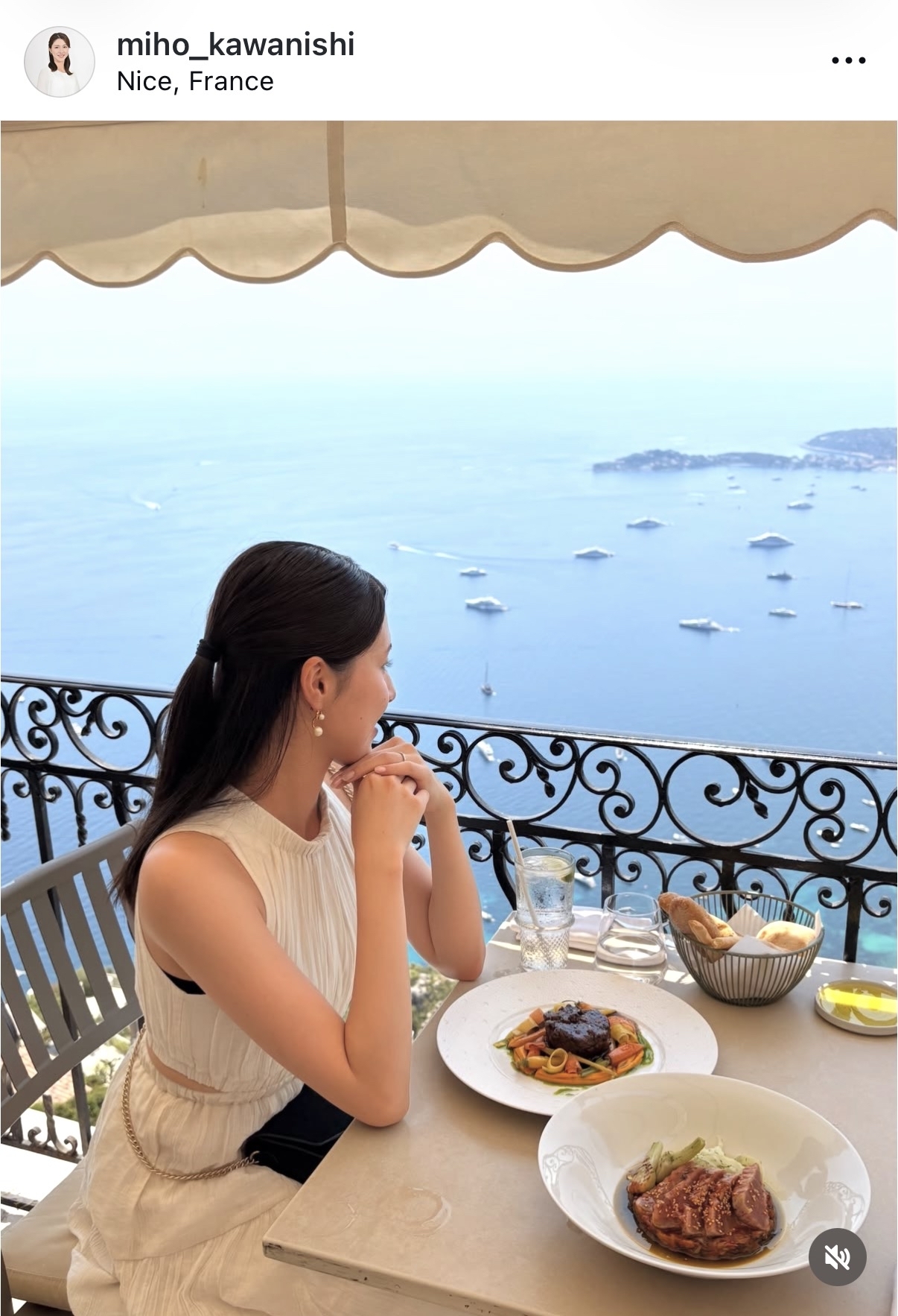 河西美帆アナのインスタグラムから